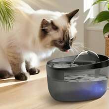 2,2 L/74 oz/0,58 Gallonen automatischer Katzenwasserbrunnen, USB-betrieben, mehrere Wasserzufuhrmodi, leise Anti-Trocken-Lauf-Wasserpumpe, bietet 7 Tage gesundes Trinkwasser und 1 Tag Notfall-Wasserspeicherung, Ersatzfilter erhältlich
