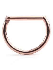 316L Stainless Steel Electroplated Round Earrings, Nose/Lip/Cartilage Rings, Simple Hoop Earrings, Unisex Closed Piercing Multi-Purpose Rings - Circular Ring - View 29