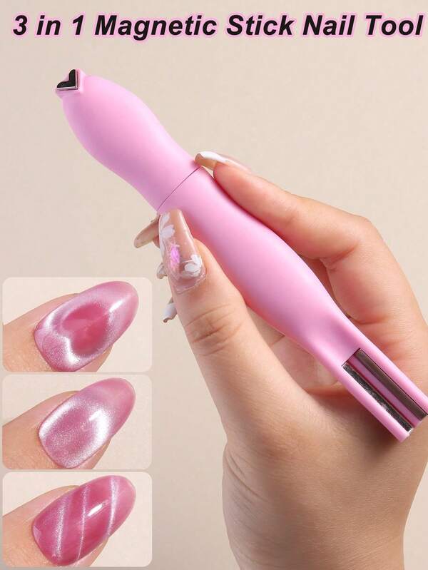 1 قطعة أداة مسمار مغناطيسية ثلاثية الأبعاد - لا تحتاج إلى بطارية، رأس مغناطيسي بتصميم قلب وعين القطة، بألوان الوردي والأخضر والأزرق، عصا بديكور بلاستيكي متين - مغناطيسات أظافر احترافية لاستخدام المنزل أو الصالون، ملمس معدني، مناسبة لصالون الأظافر المنزلي DIY، لوازم فن الأظافر، أدوات فن الأظافر، العودة إلى المدرسة، فن الأظافر، أظافر مضغوطة، أدوات تجميل الأظافر والقدم. هدايا الأصدقاء، هدايا النساء، لوازم عيد الهالوين، لوازم السفر، لوازم عيد الميلاد