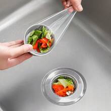 200er Pack Küchenspüle Siebsäcke, Anti-Verstopfungs Einweg Spülbeckenschutz, Küchenessenzial Spülsieb, geeignet für die meisten Spülfilter, Siebentnahmekarton