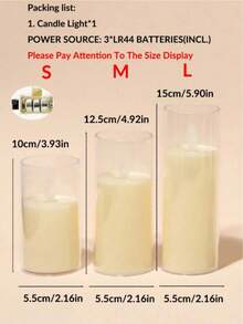 1 Peça Vela LED Cintilante Sem Chama (Com Bateria), Vela Eletrônica com Núcleo de Chama Dançante, Adequada para Natal, Halloween, Decoração de Casamento, Decoração de Mesa de Jantar, Festa de Aniversário, Comemoração de Feriados, Decoração do Dia dos Namorados, Vela Eletrônica, Vela de Desejos