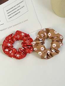 Christmas Hair Tie - Santa, Reindeer, Snowman, Tree Designs - Pastel & Vibrant Colors - Hair Scrunchie For Women, - Holiday Party, Everyday Hairstyles - Festive Hair Accessories Gift, Christmas Hair Accessories, Christmas Themed Hairpiece, Soft Fabric Scrunchie,Children's Christmas Hair Accessories Scrunchie Headdress Hair Accessories Christmas Accessories Holiday Gift Hair Band,Gifts,Travel,Gifts For Women,Hair Stuff,Stocking Stuffers