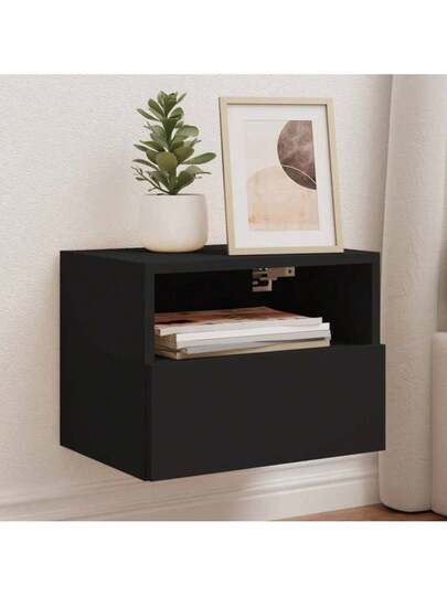 VidaXL TV Wand Units Pcs 40x30x30 Cm Processed Wood Zwart