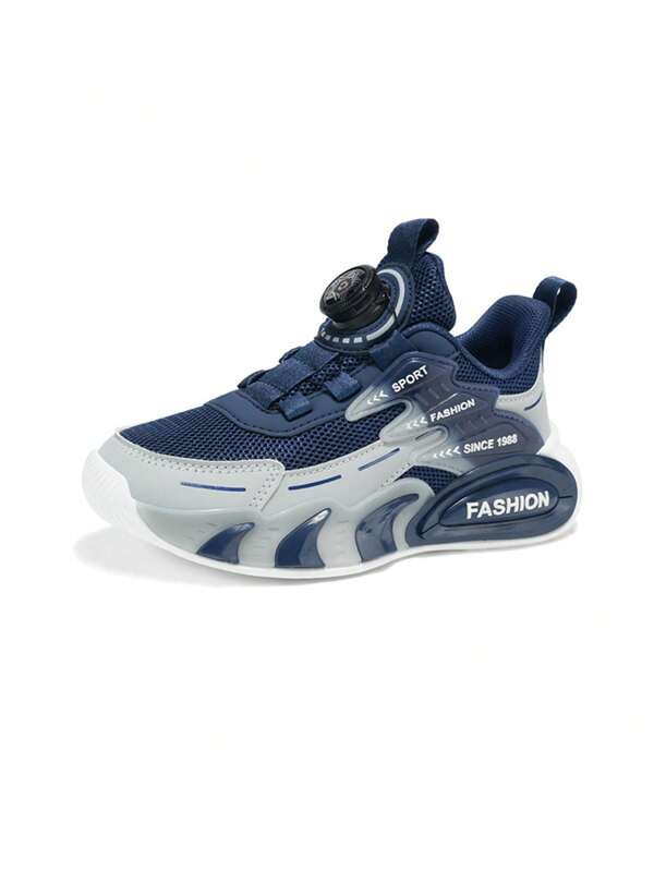 Tênis esportivos infantis casuais clássicos tricolores, novo estilo, antiderrapantes e anticolisão, com solado de gelatina, confortáveis e respiráveis