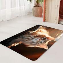 1pc Cute Cat Easy Care Pet Placemat, Cat Bowl Mat, Diatomite Mat, Cat Dog Feeding & Care Supplies