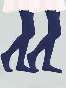 4 Packs/2 Packs Girls Ballet Leggings Dance Pantyhose Red Christmas Leggings - Multicolor - View 4