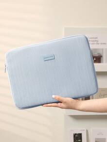 Cute Macaron Color Corduroy Laptop Bag For Girls, Soft Padded Notebook Sleeve Case, 13/14 Inches 15/15.6 Inches Portable Computer Pouch Laptop Case Laptop Bag For Ladies Suitable For School, Office, And Commuting Back To School Stuff Bag Autumn University Essentials Laptop Bag For Women Mac Book Case Laptop Sleeve