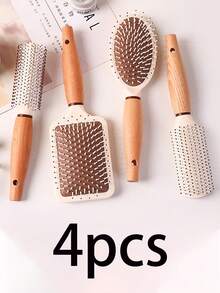 1/4 Set: Square Air Cushion Comb + Round Air Cushion Comb + Curling Comb - 1 Piece Comb, Styling Comb, Haircut Comb, Curling Comb, Air Cushion Comb, Pointed Tail Comb, Massage Comb, Bone Comb, Detangling Tool, Massage Tool, Hair Dye Comb, Head Massage Comb, Easily Detangle Knots, Plastic Detangling Tool, Blow Dry And Straighten, Oval Air Cushion Comb - Multicolor - View 15