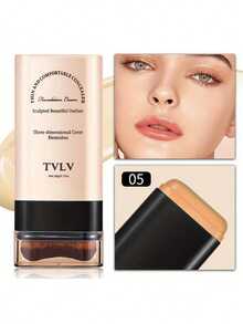 1pc Long-Lasting, Smudge-Proof Foundation Stick – Smooth And Easy To Blend, Delivering A Natural Finish. Gentle On Skin, Perfect For Daily Use And Gatherings.