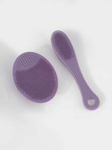 فرشاتان من السيليكون لتنظيف الوجه والأنف، فرشاة تنظيف الوجه يدوية للتنظيف العميق والتقشير - فرشاة تنظيف الوجه ناعمة، لطيفة، مناسبة لجميع أنواع البشرة، تزيل الرؤوس السوداء - متعدد الألوان - مشاهدة 16