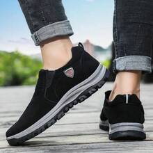 Zapatillas de tenis casuales para hombre (), cómodas, ligero y transpirable, cómodo y elegante, versátil, duradero y fácil de cuidar, es cómodo de usar durante todo el día y es la opción ideal para el hombre ocupado. - Negro - Ver 6