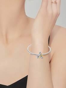 1pc Gold/Black/Red/Silver Heart/Beauty & Beast/Heart/Letter/LOVE/Pumpkin Carriage/Crown Plated 925 Silver Elegant Cute DIY Bracelet Beads Pendant, Suitable For Daily Wear/Autumn & Winter/Back To School/Holidays/Halloween/Christmas/Thanksgiving/Valentine's Day/Birthday Gift