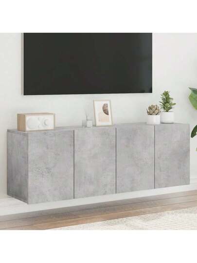 VidaXL TV Cabinets Pcs Wand Mounted 60x30x41 Cm Concrete Grijs