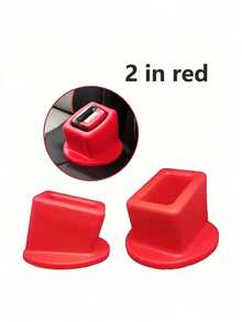 1/2/5 件硅胶安全带扣支架，安全带夹支架，汽车安全带槽固定器，轻松固定汽车安全带扣，保持扣环垂直，适合大多数汽车扣环支架 - 彩色 - 查看 11