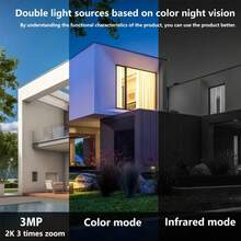 1PC Wifi Security Cameras - Wi-Fi Wireless Outdoor Human Detection Monitoring IP Camera Color Night Vision Camera Security Suitable For Indoor And Outdoor Use Cameras For Home