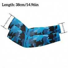 1 Pair Of Breathable Sun-Proof Camouflage Arm Sleeves, Suitable For Driving, Cycling, Fishing, Outdoor Sports