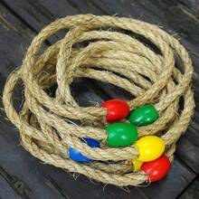 1pc Outdoor Sports Theme Rope Ring Game Set With Clown Base, Suitable For Sensory Games And Skill Development, Lawn Play Area, Outdoor Recreational Equipment, Colorful Game Setup, Durable Rope Material, Outdoor Playground Equipment, Random Color