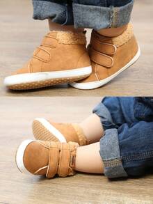 婴儿男孩女孩靴子新生儿鞋冬季雪地软底保暖婴幼儿学步鞋