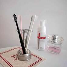 Stainless Steel Toothbrush Holder Multifunctional Toothpaste Stand Bathroom Household Freestand Multipurpose Storage Rack