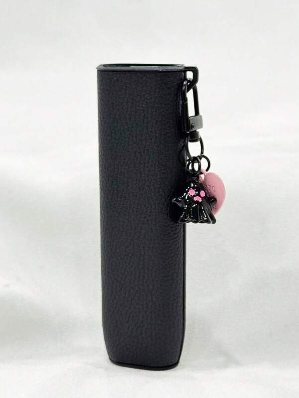 1pc Solid Color PU Leather IQOS ILUMA ONE Protective Case, Lanyard, Suitable For Spring, Summer, Autumn And Winter