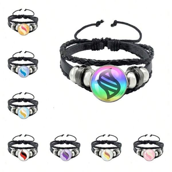 1pc Poke Mega Stone Bracelet - Mega Evolution Stone, Anime Game Accessory, Desk Decor, Stitch Toys, Travel Toys, Classroom Fidget Toys, Mini Bath Toys, Christmas Stationery, Stress Ball, Birthday/Holiday/Halloween/Christmas/Eve Gift, Perfect Gift, Toys, Games