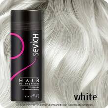 sevich Thick Fiber Hair Thickening Powder For Thinning Hair – Instant Coverage For Bald Spots & Receding Hairlines – Natural-Looking Fibers For Men & Women – 25g Bottle (White) - 白色 - 查看 6