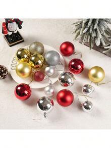 50PCS Christmas Electroplated Matte Decorative Balls, Christmas Tree Decoration Pendants, Decorations For Holiday And Party Scenes, Small Balls To Add Festive Atmosphere, Multiple Colors Randomly Shipped Home Decor Christmas Decorations Room Decor Winter