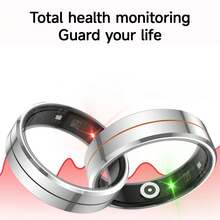 SIMSONLAB Damen/Herren Smart Ring - 5ATM wasserdicht, Kalorienverbrauch zählen, Unterstützung für mehrere Sportarten und Modi, Fotokontrolle, kabellose Sprachsteuerung, leicht und bequem, kompatibel mit Android und iOS.