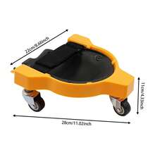 YUNRUX Rolling Knee Pads, Knee Pads With 3 Wheels, Flexible Sliding Knee Pads With Adjustable Straps