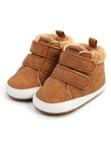 婴儿男孩女孩靴子新生儿鞋冬季雪地软底保暖婴幼儿学步鞋