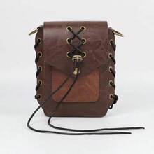 Medieval Industrial Steampunk Retro Ropes Bandage Decoratived Vintage Gothic Shoulder Purse Punk Y2K Crossbody Bag,PU Leather Compact Everyday Bag For Women