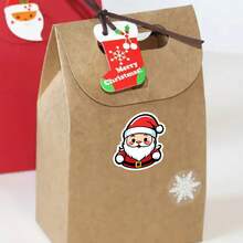 2000pcs Christmas Decoration Stickers, Santa Claus, Snowman, Hand Account Graffiti Stickers, Gift Box Envelope Greeting Card Sealing Stickers Christmas Stocking Fillers Stationery Christmas Accessories Christmas Gifts Christmas Party Favors - Multicolor - View 3