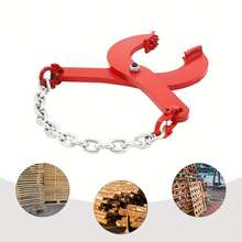 YUNRUX Pallet Pull Clamp, Pallet Pull Clamp, Steel Clamp To Pull A Loaded Pallet Across A Smooth Floor To A Suitable Location For Lifting, Transporting Or Unloading.