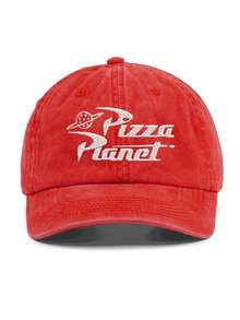 1pc, Unisex,Pizza Planet Embroidered Baseball Hat,Baseball Cap Versatile Stylish Dad Hat Outdoor Adjustable Sun Protection Sports Hats Father's Day For Women Men - A - View 17