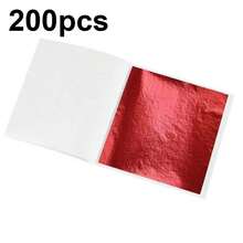 100/200/500pcs Imitation Gold Silver Foil Paper Leaf Gilding DIY Art Craft Paper Birthday Party Wedding Cake Decorations Resin Candle Plaster Craft Art Nail Decoration - Multicolor - View 36