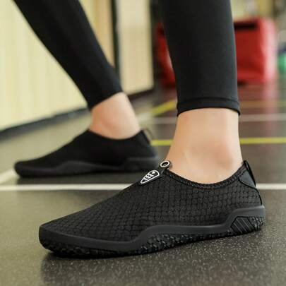 Zapatos de fitness unisex, suela de goma suave y ligera, transpirable, adecuados para gimnasio, yoga, caminadora, deportes acuáticos al aire libre, playa, piscina, natación
