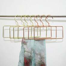 1pc/2pcs/5pcs/10pcs Nordic Style Golden Metal Clothing Rack, Multi-Functional Hanger For Clothes, Towels, Scarves