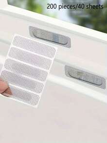 5 件/25 件/50 件/100 件/200 件自粘式纱窗修补套件，用于修补撕裂的塑料网、门窗防水胶带、蚊帐破洞，易于粘贴的修补条