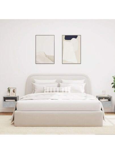 VidaXL TV Wand Units Pcs 40x30x30 Cm Processed Wood Concrete Grijs view 3