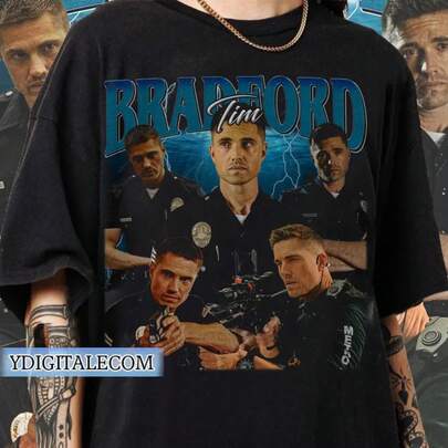 Vintage S Graphic Style Ti Bradford T-Shirt, The Rookie TV Show Gifts For An And Woen Unisex T-Shirt