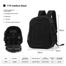 YAKUSS Mochila de cámara multifuncional con carcasa rígida, bolsa de cámara DSLR de gran capacidad, estuche de fotografía con compartimento para portátil de 13.3 pulgadas