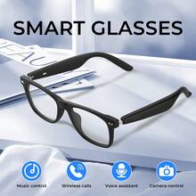 Unisex New Smart Glasses, Fashionable Multi-Function, Can Answer Calls, Control Photography, Play Music - Multicolor - View 1