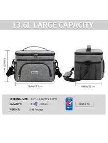 1pc Lunch Bag For Women, Large Capacity Insulated Lunch Box For Men, Student Thickened Cute Lunch Bag, Reusable Lunch Tote Bag, Portable Picnic Ice Bag For Work, Picnic, School Or Travel Lunch Box Bag School Supplies Stuff Accessories Bag For School School Accessories School Stuff For Traveling Waterproof Bag Insulated Lunch Bag Lunchbox