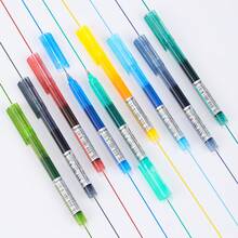 24色直液式滾珠筆中性筆,快幹、高容量、針筒刷子筆,適用於學生和辦公室使用 - 彩色 - 查看 10