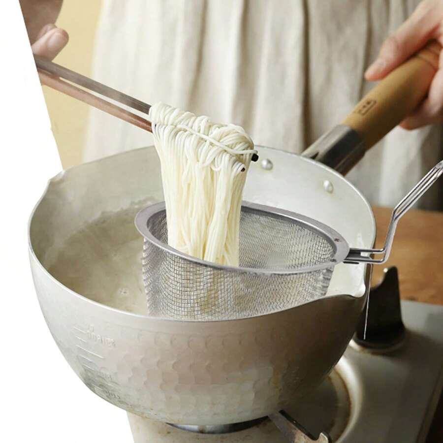 2 Peças Coador, Cesta de Aço Inoxidável para Massa, Cesta Coadora de Massa, Cesta de Fritura, Cesta de Fritura de Aço Inoxidável, Coador de Cesta de Fritura Doméstica, Ferramentas de Cozinha para Fritura de Alimentos, Suprimentos de Cozinha, Utensílios de Cozinha