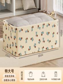 Blue Woven Fabric Storage Cube Box With Dual Handles, Suitable For Home Organization, Back To School, Moving, Collapsible Storage Cube - Multicolor - View 15