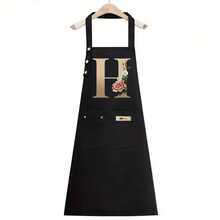 One Polyester Apron Featuring Adjustable Shoulder Straps And Spacious Pockets, Ideal For Cooking, Gardening, Painting, Baking, And Restaurant Use; A Must-Have For Holiday Gifting, Especially For Christmas. - H - 查看 2