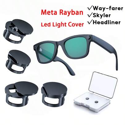 2 Stücke Lichtblockierende Aufkleber für Meta Rayban Way-Farer/Skyler/Headliner Brillen Kamera Lichtabdeckung
