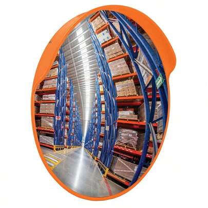 Espejo Convexo De Punto Ciego Negocio Y Esquinas 60 Cm Naranja