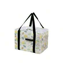 1 件户外旅行大容量野餐包，隔热手持加厚保鲜露营收纳袋午餐包，旅行配件旅行必备品，便携式方形铝制野餐包 - 耐用便捷的午餐包，适合户外探险